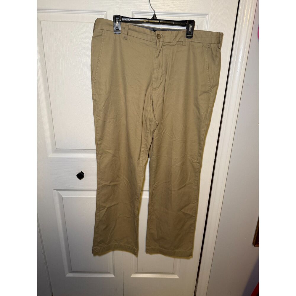 Banana Republic Boot Cut Chino Pants Men's 38x32 Khaki Cotton